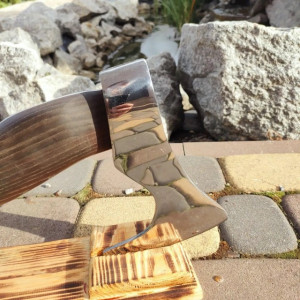 AXE STREAM  ексклюзивна сокира ручної роботи Сергія Дитюка, Сталь У8 інструментальна 60-62 HRC. Photo 2